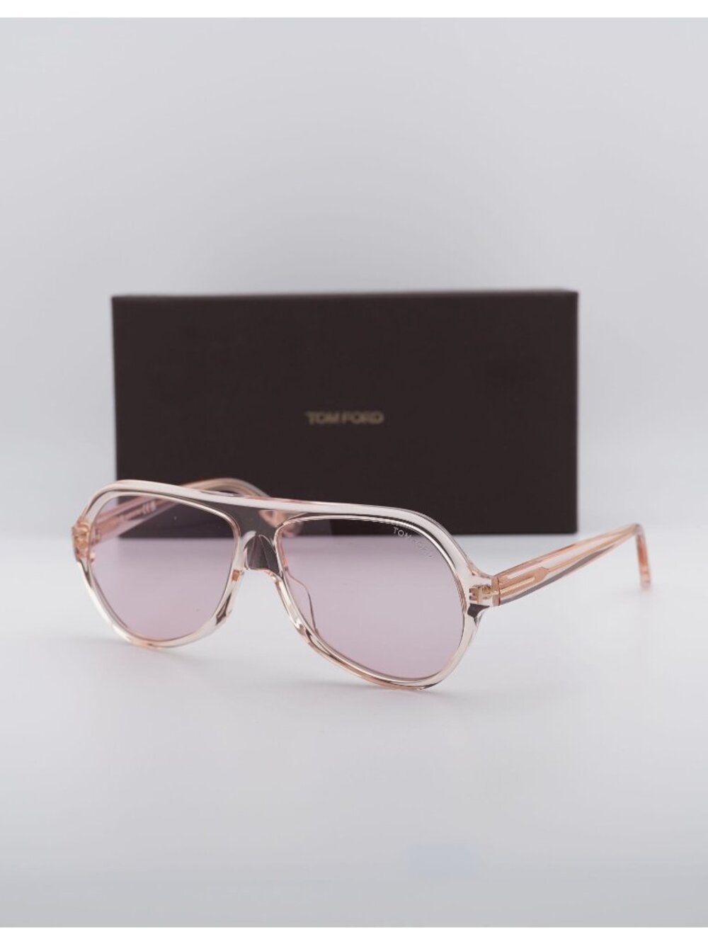 Tom Ford Thomas FT0732 72Y Aviator Sunglasses - Shiny Pink / Violet